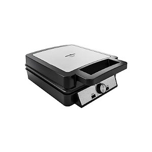 Wafleira Britânia Maker PWM04A - 1200W - 220V - 50/60Hz - Prata e Preto
