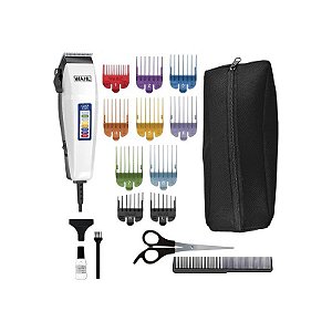 Kit Aparador de Cabelo Wahl Color Code 09155-2718 220V - 17 Peças