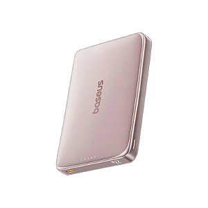 Carregador Portátil Magnético Baseus Picogo AM41 27 W - Rosa Nebulosa (E0027205)