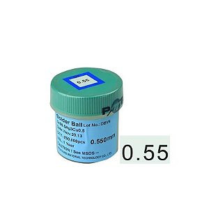Bolinha de Solda BGA 0.55MM 250G Lead Free