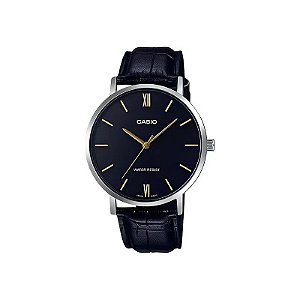 Relógio Casio MTP-VT01L-1BUDF Analógico Masculino - Preto/Prata