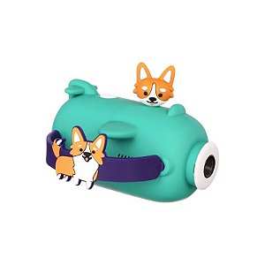 Câmera Filmadora Infantil Vivitar 98379A-Crgi 16MP - Corgi Azul Petróleo