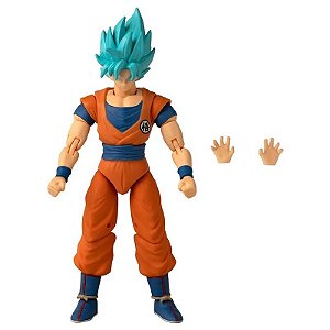 Boneco Dragon Ball Goku Super Saiyan Blue Dragon Stars - BANDAI 36780