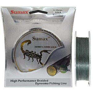 Linha Multifilamento Sumax Scorpion Braid X8 0,35mm 60lb 300m