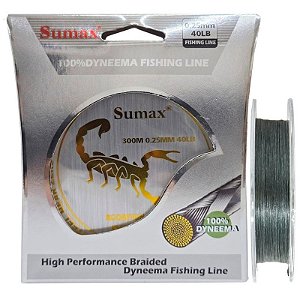 Linha Multifilamento Sumax Scorpion Braid X8 0,25mm 40lb 300m