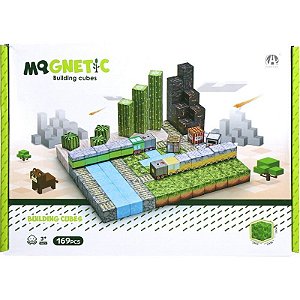 Jogo Cubos Magnéticos de Construção Magnetic Chuang Huang - CH1328 (169 Peças)