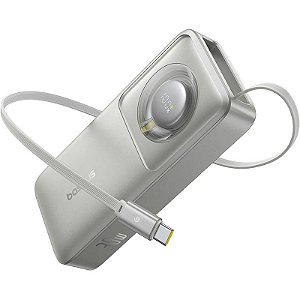 Carregador Portátil Baseus Free2Pull P10073701843 - Cinza Lunar