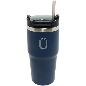 Garrafa Térmica com Canudo Kuhl VTP-60002 Azul 600mL