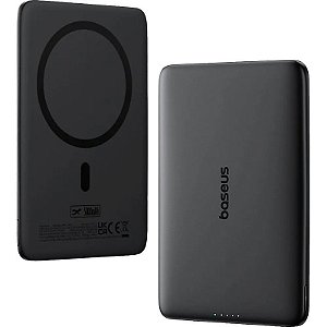 Carregador Portátil Baseus PicoGo Qi2 5000mAh 20W - Powerbank Magnética Cosmic Black