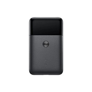 Barbeador Elétrico Xiaomi Portátil de Lâmina Dupla Preto