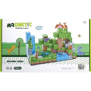Kit de Construção de Cubos Magnéticos Magnetic Chuang Huang - CH1284 (114 peças)