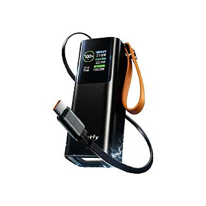 Carregador Portátil Smartfy PBK01B - 100W - 20000mAh - com Cabo USB-C - Preto