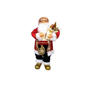 Boneco Decorativo de Natal Papai Noel 60 cm Vermelho