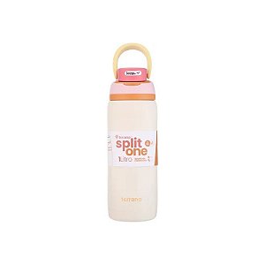 Garrafa Térmica Terrano Split One Pop Up - 1L - com Bico - Bege