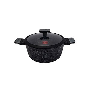 Vaso Giratório Fundo Ucc Life de 24 cm em Granito Preto