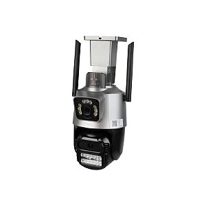 Câmera de Segurança IP Satellite A-CAM009D - 3.6MM + 6MM - 4MP - Wi-Fi - 2 Antenas - Cinza