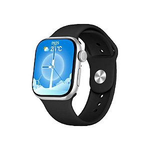 Relógio inteligente FTX A10 Pro FTXA10P-SVB - Bluetooth - 48MM - Preto e Prata
