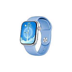 Smartwatch FTX FTXA10P-SVLB - Bluetooth - Prata e Azul Claro