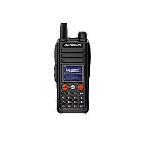 Walkie Talkie Baofeng UV-27 - Banda Dupla - 10W - 999 Canais - Preto