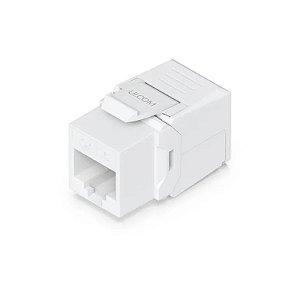 Conector Acoplador CAT6 Branco Ui UACC-KEYSTONE-JACK-C6