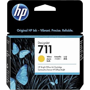 Cartucho De Tinta HP CZ132AL 711 29ml - Amarelo