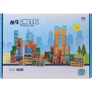 Jogo de Cubos Magnéticos de Construção Chuang Huang - CH1437 (140 peças)