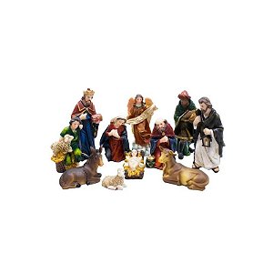 Presépio Figuras do Nascimento 11 Peças 13cm