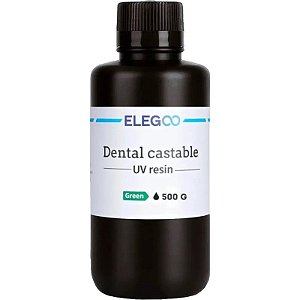 Resina UV para impressora 3D Elegoo Dental Costable 500g - Verde