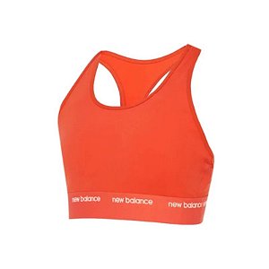 Top New Balance Feminino Medium Support Sleek Pace s Laranja - WB41048NEF