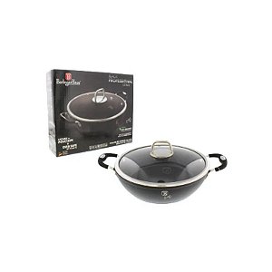 Panela com Tampa Mármore Preto 3.8L