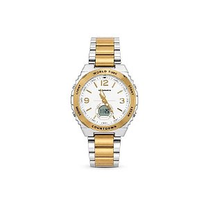 Relógio Analógico Masculino Hummer WH2-224628 Prateado/Dourado