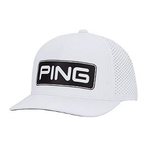 Boné de Golfe Kepi Ping Golf Tour Vented Delta 35566-98 Branco - Masculino