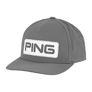 Boné de Golfe Tour Ventilado Kepi Ping Delta 35566-95 Cinza - Masculino