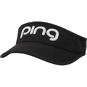 Viseira Ping Tour Ladies Sport Visor 35266-98 Preto/Branco - Feminino