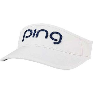 Viseira Ping Tour Ladies Sport Visor 35266-96 Branca/Azul Marinho - Feminina