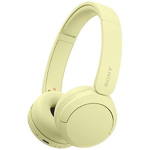 Fone de ouvido Sony WH-CH520 Bluetooth - Amarelo