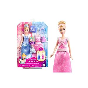 Kit da Princesa Cinderella da Disney + Conjunto de Acessórios