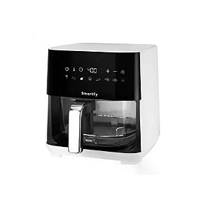 Lancheira Elétrica Air Fryer Smartfy AF04W 110V Branca 4.5L Digital