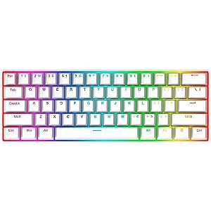 Teclado Gamer Redragon Dragonborn K630W-RGB - Branco (Inglês com Cabo)