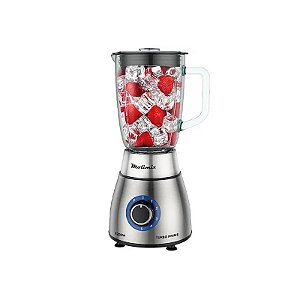 Liquidificador Molimix Turbo Prime MLV-1200 1.200 Watts 1.8 Litros 5 Velocidades + Pulsar 127V ~ 60Hz - Prata/Preto