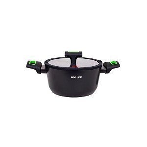 Panela Antiaderente para Indução Ucc Life, 28 CM, Preta