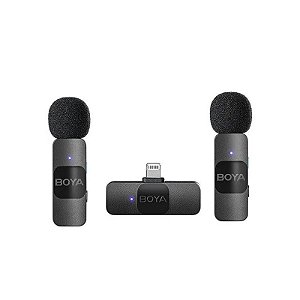 Microfone Boya BY-V2 2TX+1RX Lightning