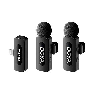 Microfone Sem Fio Boya BY-V2 Lightning - Preto