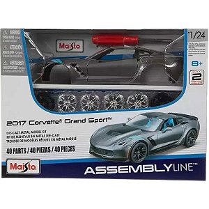 Carro 2017 Corvette Grand Sport Linha de Montagem Maisto - 39527