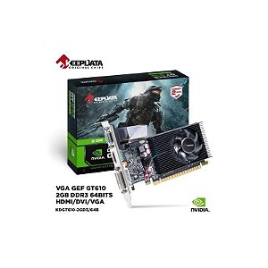 Placa de Vídeo Keepdata Geforce GT610, 2GB DDR3, 64 BITS, 1X DVI 1X HDMI 1X VGA, KDGT610-2GD3