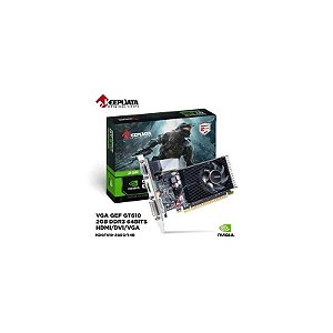 Placa de Vídeo 2GB GT610 Keepdata DDR3 64 BITS HDMI/DVI/VGA