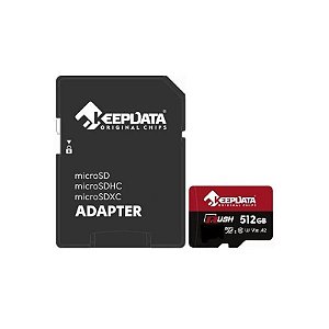 Cartão MicroSD 256GB Keepdata Rush A2 V30 160MB