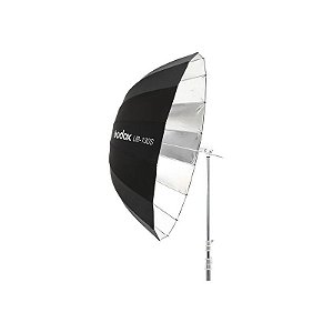 Guarda-chuva de Estúdio Fotográfico Godox UB-130S - Preto/Prata 130CM