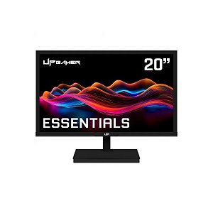 Monitor Gamer Up G Series Essentials, 20 Polegadas, HD, Tela Plana, 60Hz, 5ms, HDMI, VGA, UPG20VA60, Preto