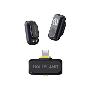 Microfone Sem Fio Hollyland Lark A1 Mini Duo Lightning - Preto